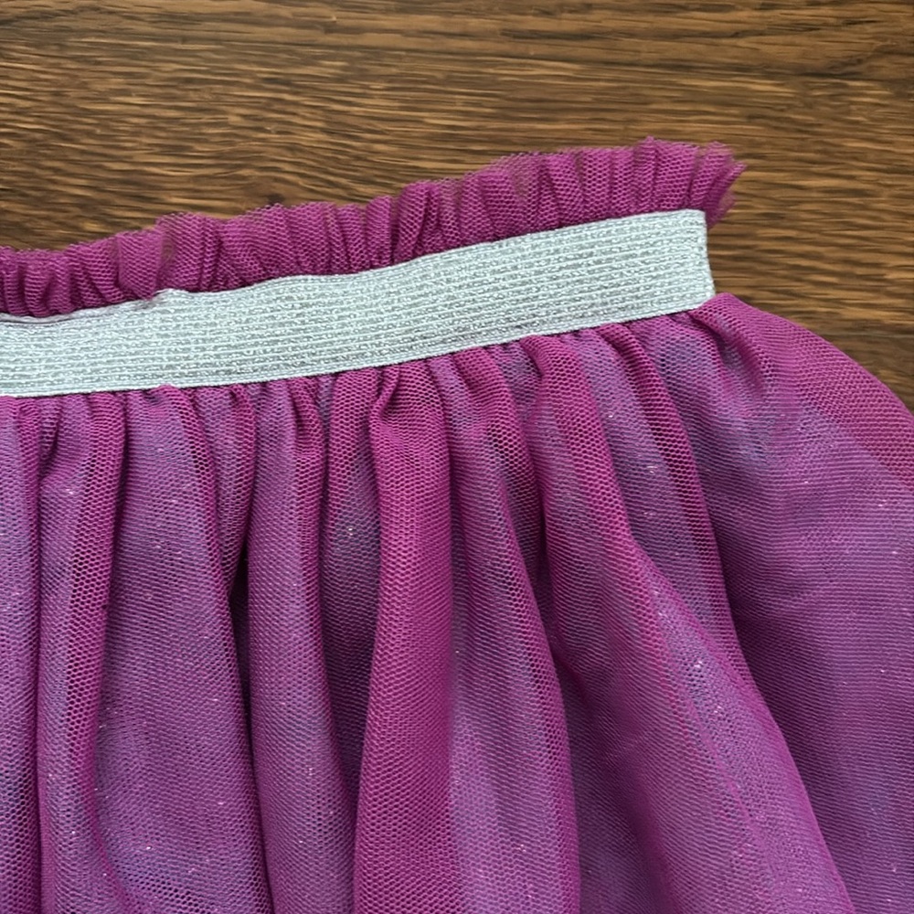 American Girl Kids Pink and Purple Tulle Tutu Skirt Size 7/8 - Picture 5 of 6